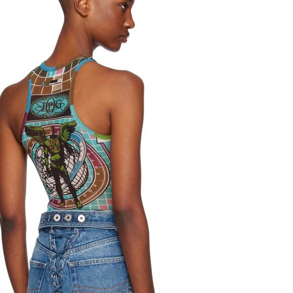 Jean Paul Gaultier - Multicolor Printed Bodysuit (NWOT) - Worn Once - Picture 2 of 5